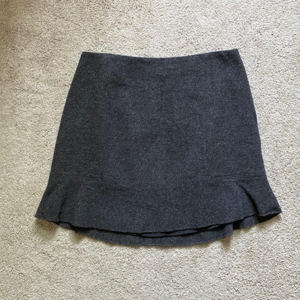 Madewell - Wool Mini-skirt - Dark Gray - Size 6